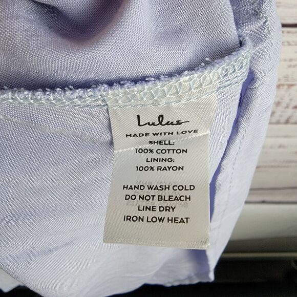 NWT LULUS YACHT ROCK BLUE AND WHITE STRIPED SIZE XL OFF THE SHOULDER DRESS - Picture 6 of 12